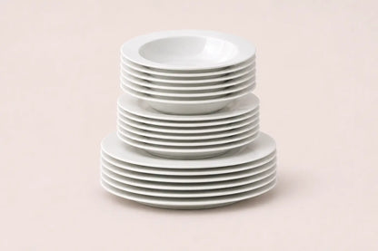 Bitossi Home Bon Ton - Servizio piatti 18 pezzi per 6 posti tavola  Bone China