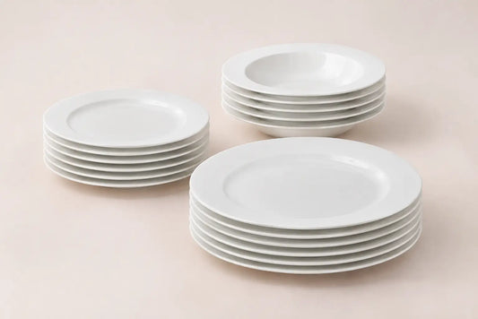Bitossi Home Bon Ton - Servizio piatti 18 pezzi per 6 posti tavola  Bone China