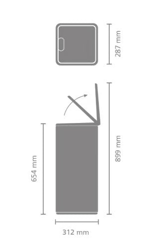 Brabantia Bo Touch Bin Pattumiera 30 litri