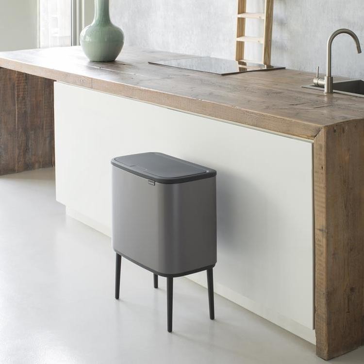 Brabantia Bo Touch Bin Pattumiera a vista Platinum