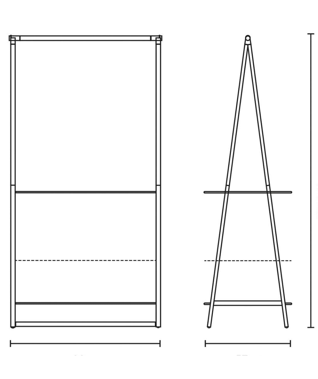 Brabantia Linn Stand Appendiabiti grande Bianco