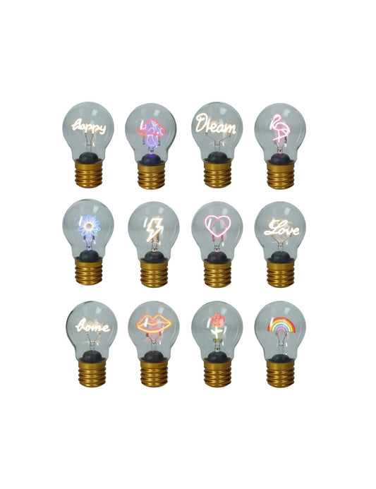 Brandani Lampadina Colori Assortiti Vetro