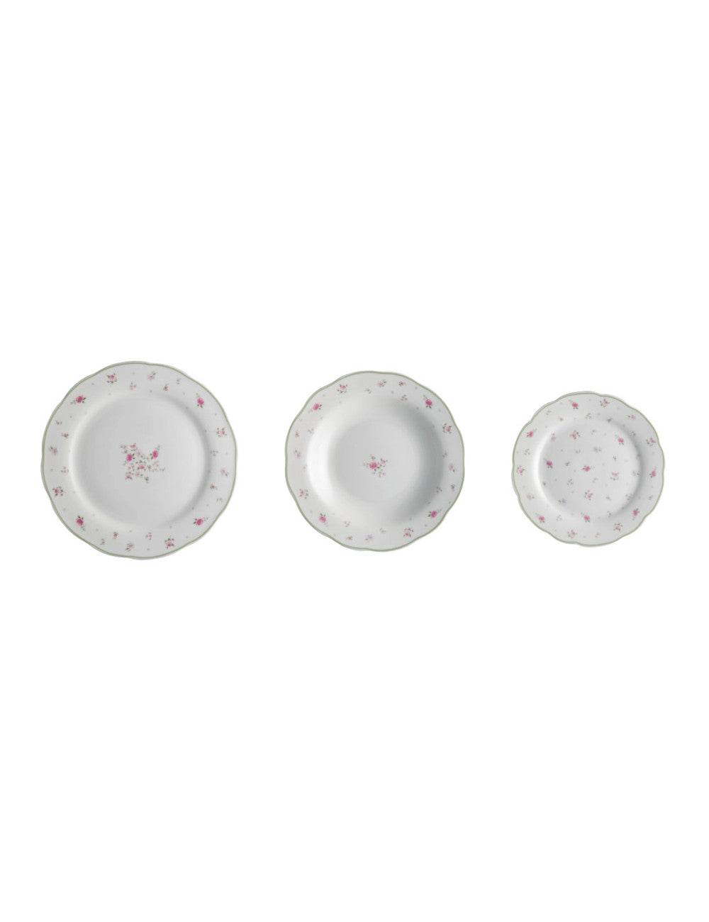 Servizio piatti shabby chic Brandani Nonna Rosa