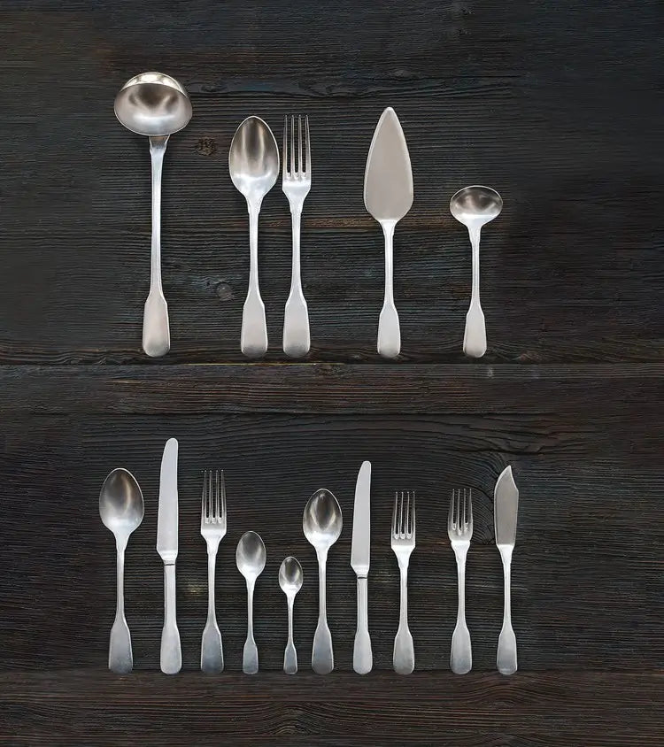 KnIndustrie Brick Lane Finitura Stone Washed Posate acciaio