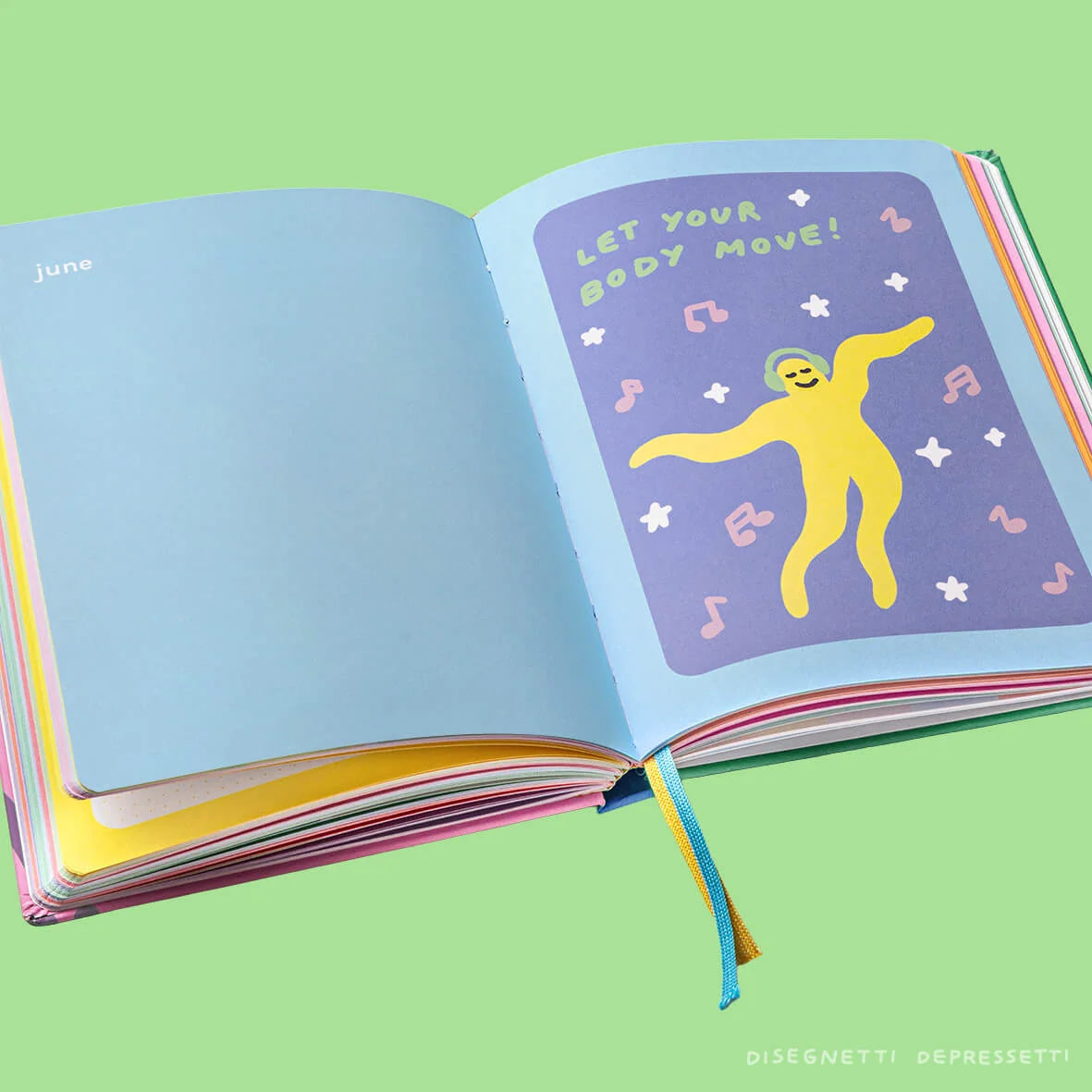 Planner mensile di 18 mesi Agenda Disegnetti Depressetti