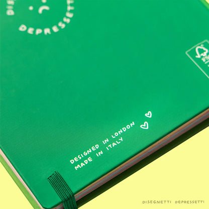 Copertina Agenda Disegnetti Depressetti 2026-2027 vista frontale