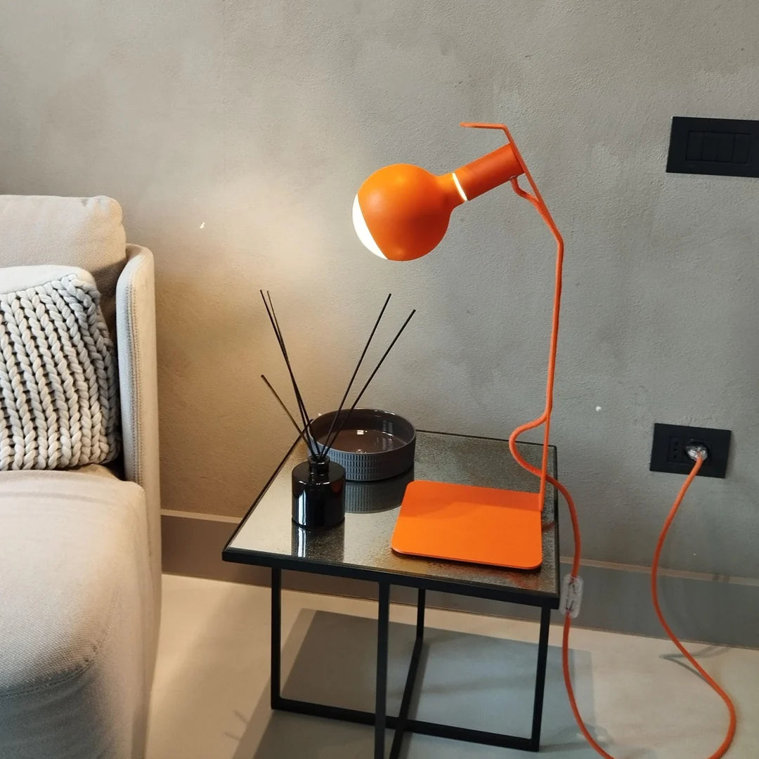 Lampada da tavolo Filotto Koso Lucia verde con lampadina coordinata
