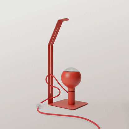 Lampada da tavolo Filotto Koso Lucia panna con lampadina orientata lateralmente