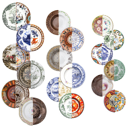 Seletti Hybrid Piatti Tavola - Set 18 pz | 6 Posti Tavola