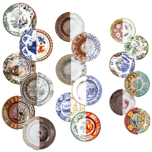 Seletti Hybrid Piatti Tavola - Set 18 pz | 6 Posti Tavola