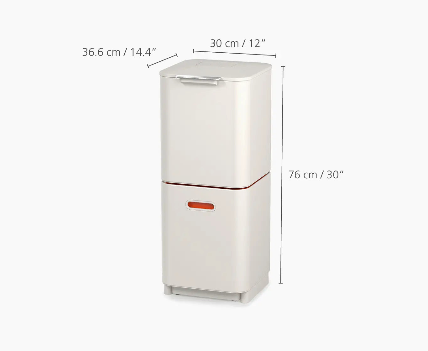 Sistema raccolta differenziata Joseph Joseph Totem Max 40L finitura pietra