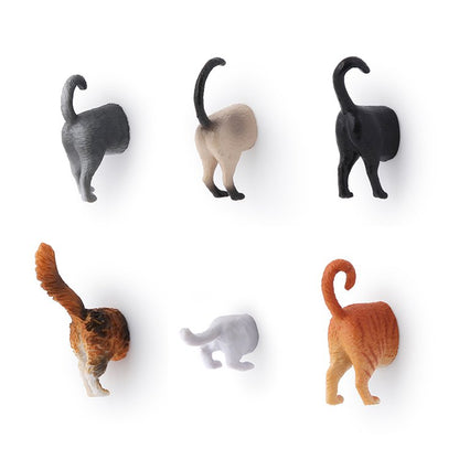 Kikkerland Cat Butt Magnets – Set di 6 magneti da frigorifero Gatti 2.