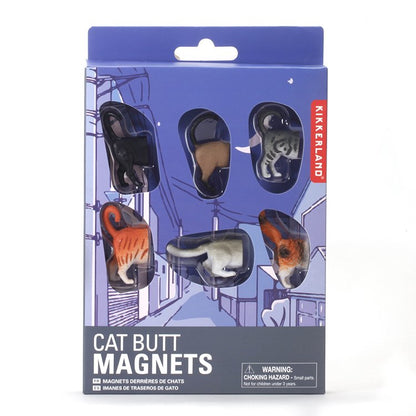 Kikkerland Cat Butt Magnets – Set di 6 magneti da frigorifero Gatti 2.