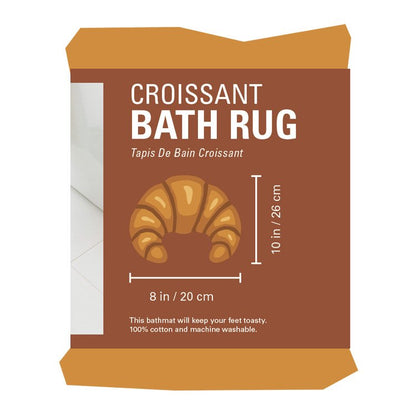 1. Kikkerland Croissant Bath Rug tappeto da bagno nella confezione originale