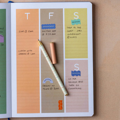 kikkerland Inkerie Set di 4 penne a sfera