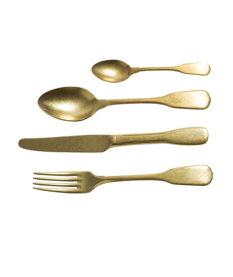 KnIndustrie Brick Lane Finitura Gold Set 24 pz