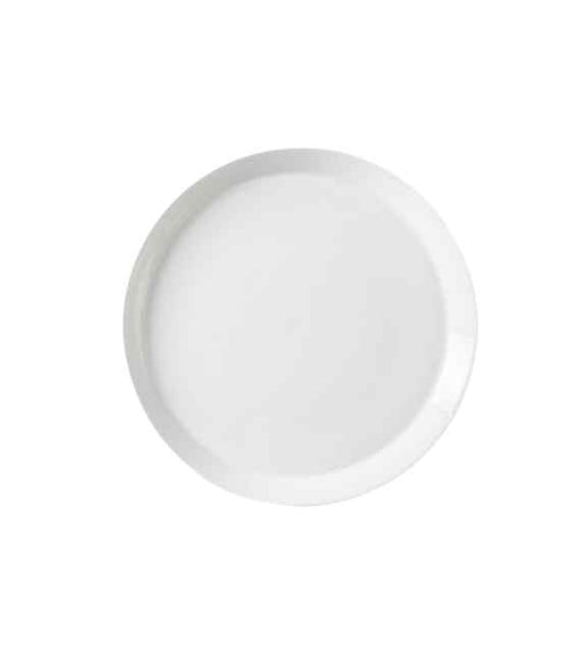 Piatto Piano Ø 27 cm KnIndustrie Fjord in porcellana Fine Bone China bianca – vista dall'alto