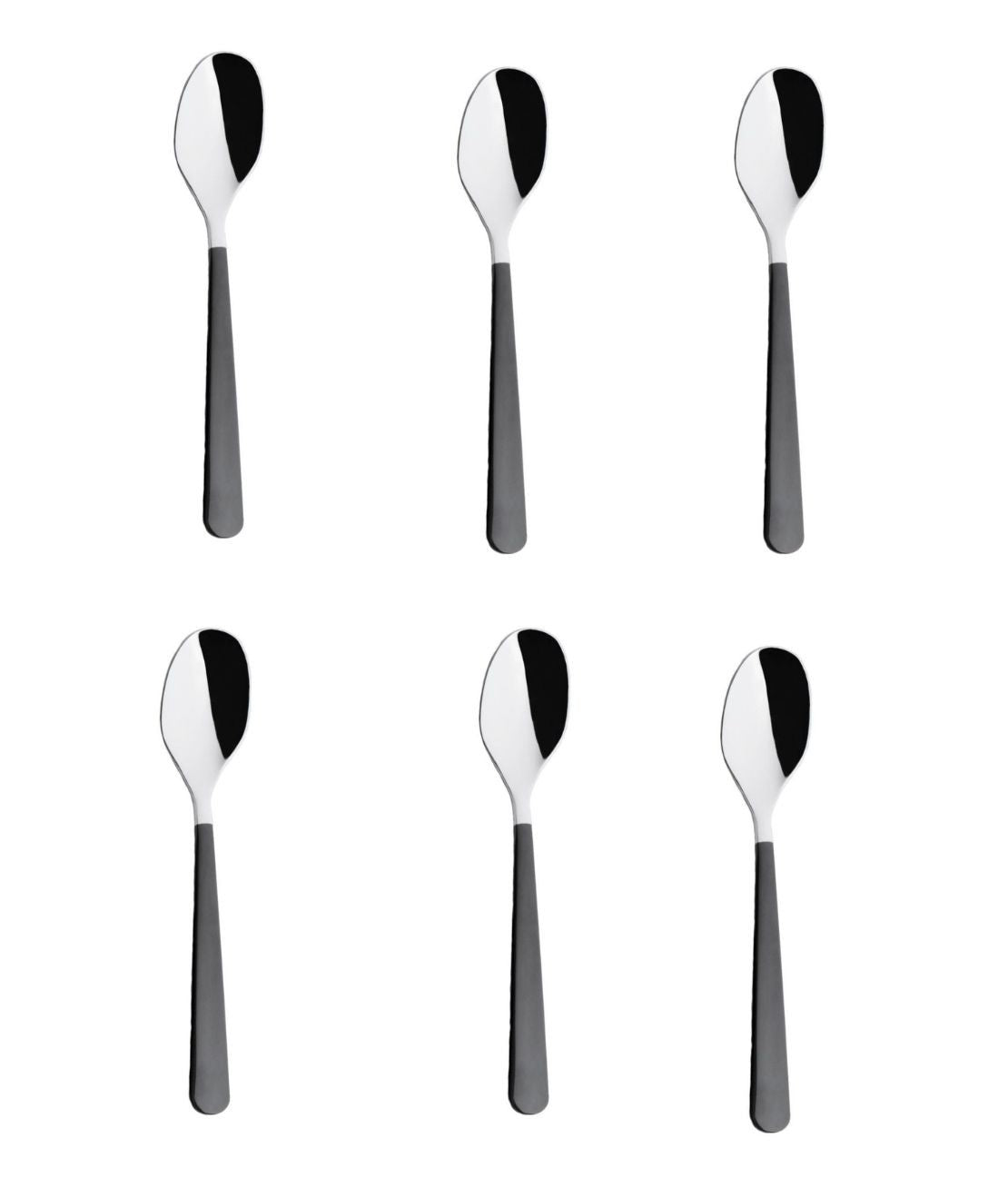 KnIndustrie Foo'D Finitura Manico Nero Cucchiaino Moka