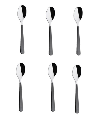 KnIndustrie Foo'D Finitura Manico Nero Cucchiaino Moka