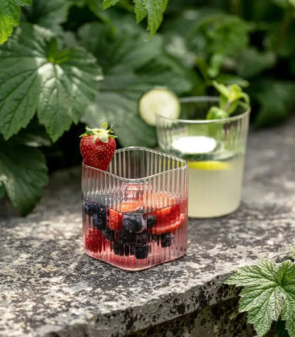 KnIndustrie Groove Set 6 Tumbler Quadrati