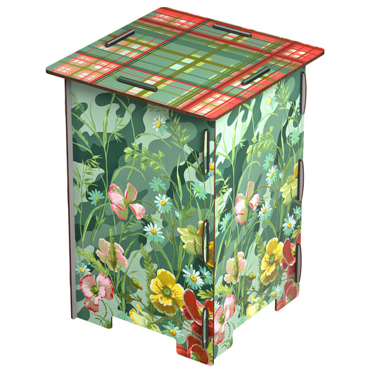 Miho Unexpected Things Hidden Eden Sgabello Tavolino in MDF 30 x 30 x 42 cm