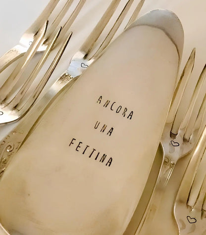 Oh Yeah Spoon "Ancora una fettina" Set dolce Placcate Argento