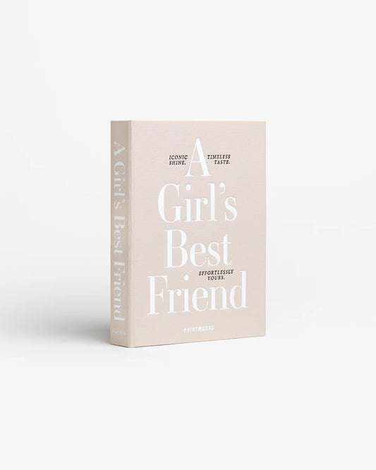 Portagioie A Girl’s Best Friend Printworks beige con apertura a libro e interno vellutato