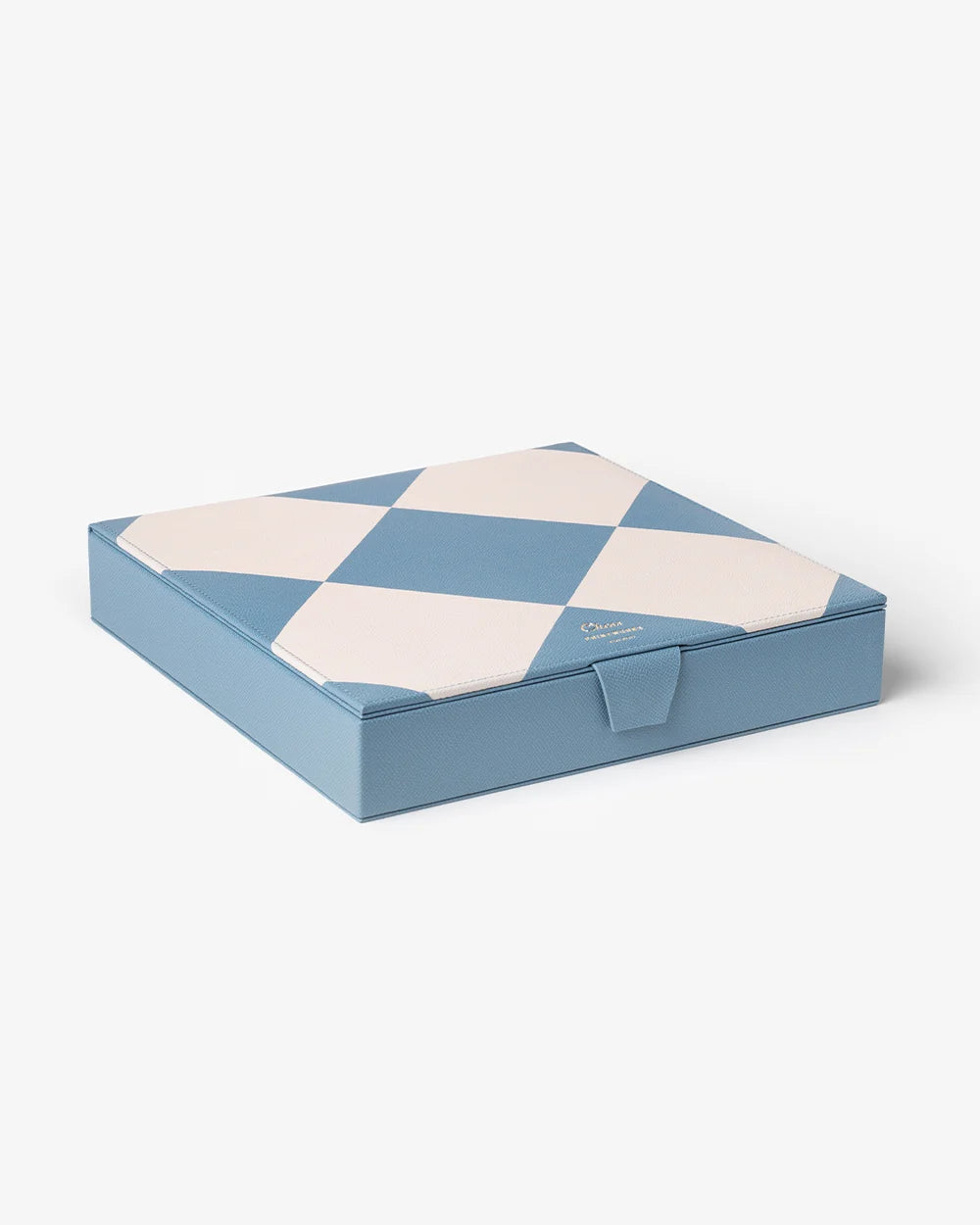 Scacchiera Printworks Chess Reverra beige e blu con pezzi in legno coordinati