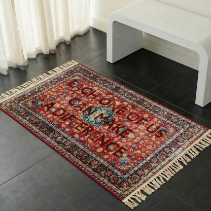 Tappeto Seletti Burnt Carpet Difference firmato Loredana Longo