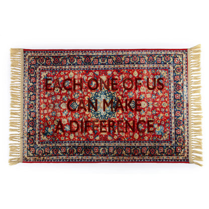 Seletti Burnt Carpet Difference tappeto design in PET riciclato