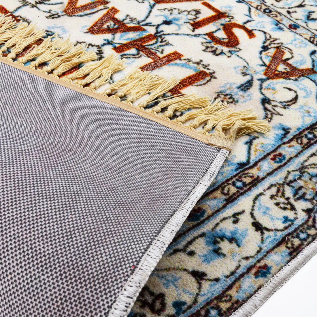 Burnt Carpet Rebel Seletti tappeto con scritta Rebel