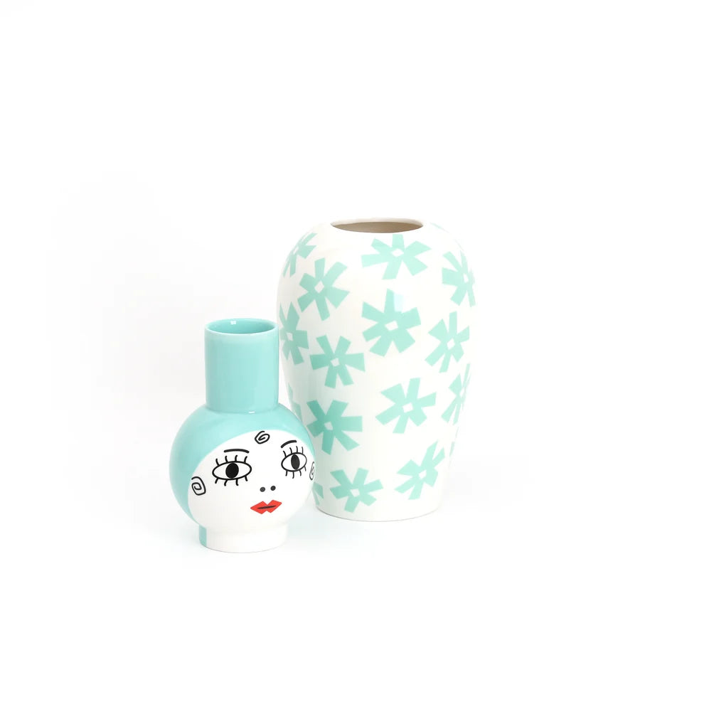 Seletti Canopie Zita Vaso in Porcellana con Coperchio 41,6 cm