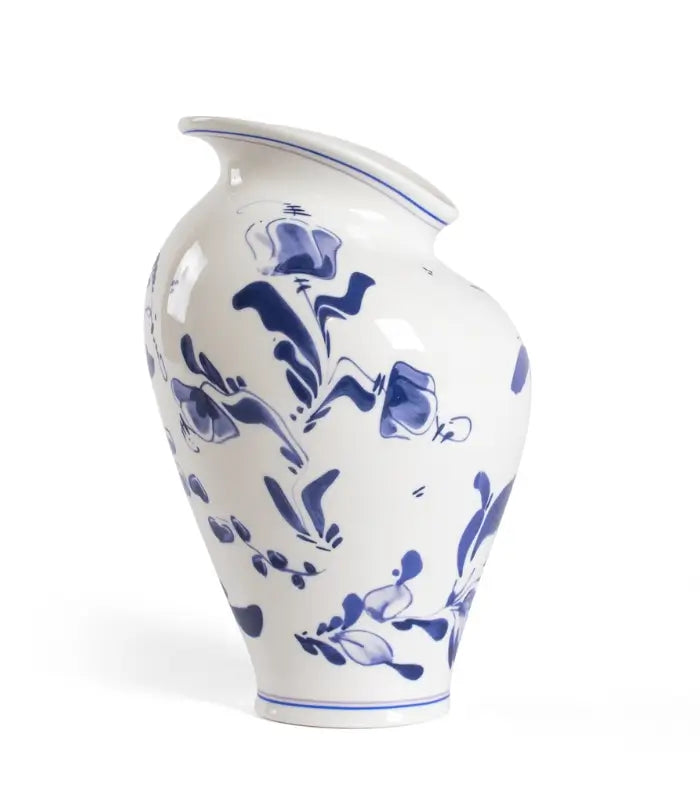 Seletti Floral Delft Classics On Acid Vaso In Porcellana