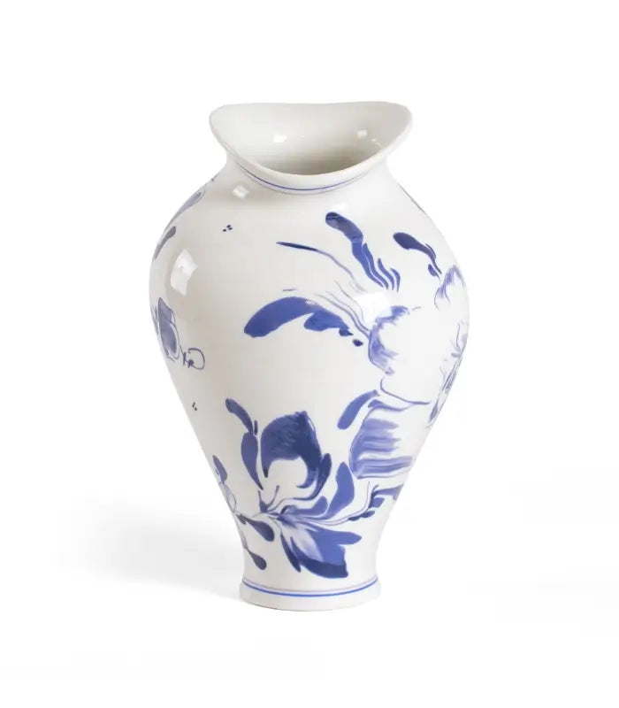 Seletti Floral Delft Classics On Acid Vaso In Porcellana