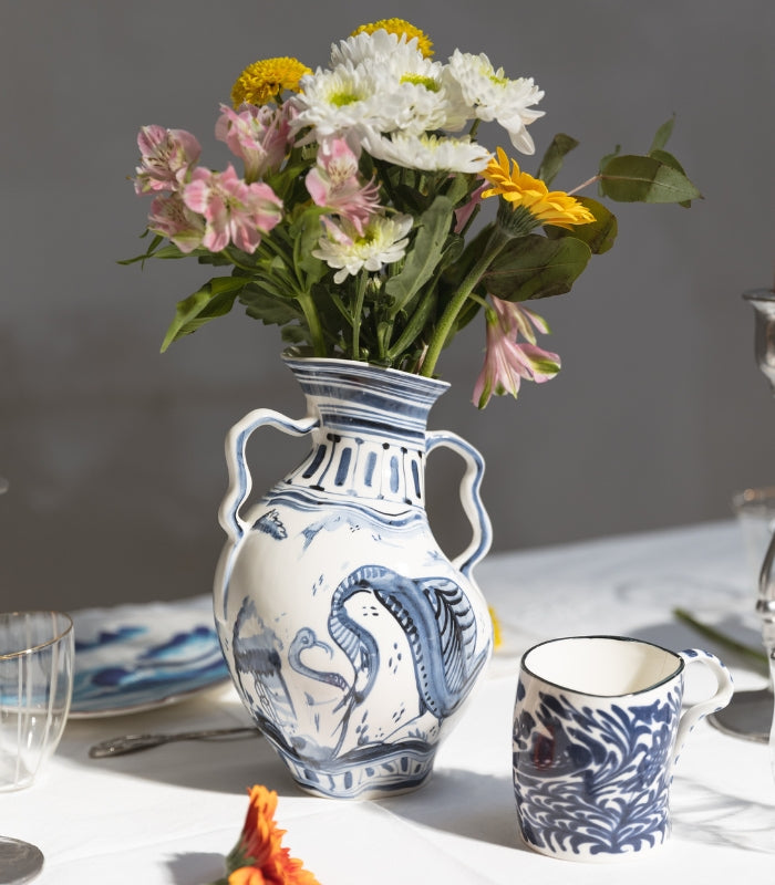 Seletti Ibex Classics On Acid Vaso In Porcellana