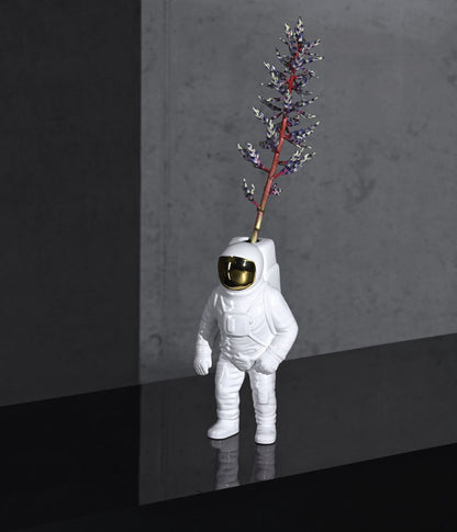 Seletti Diesel Living Cosmic Diner Starman Vaso Bianco Oro
