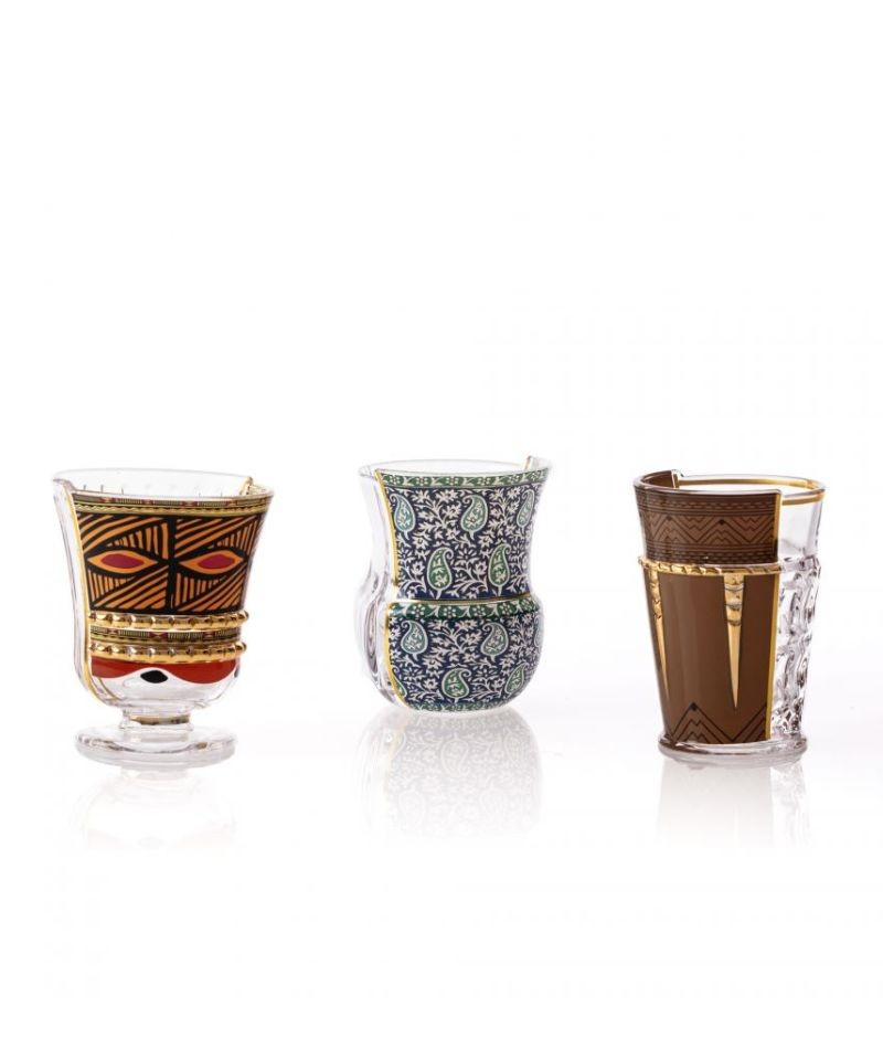 Set di 3 bicchieri Rodinia Seletti Hybrid