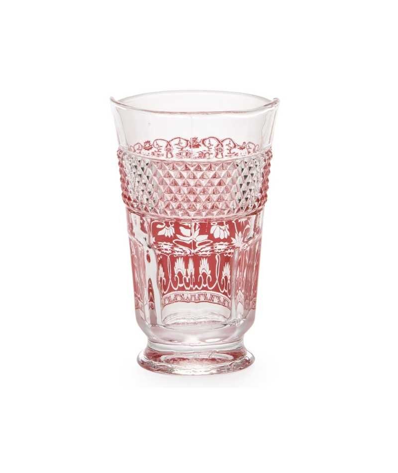 Bicchiere cocktail Clarice Seletti Hybrid rosso, vista dal lato opposto