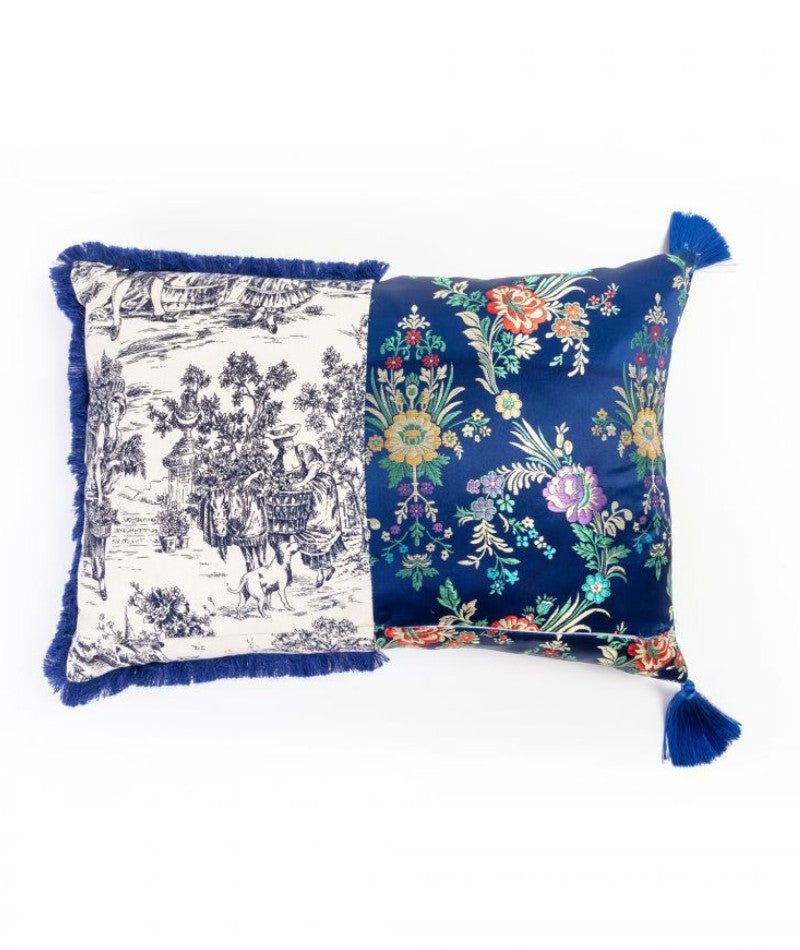 Cuscino Argia Seletti Hybrid con fronte e retro decorati