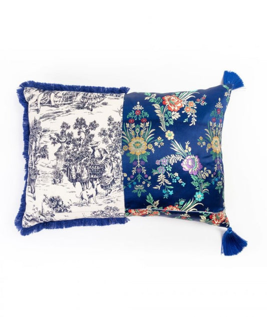 Cuscino Argia Seletti Hybrid con fronte e retro decorati