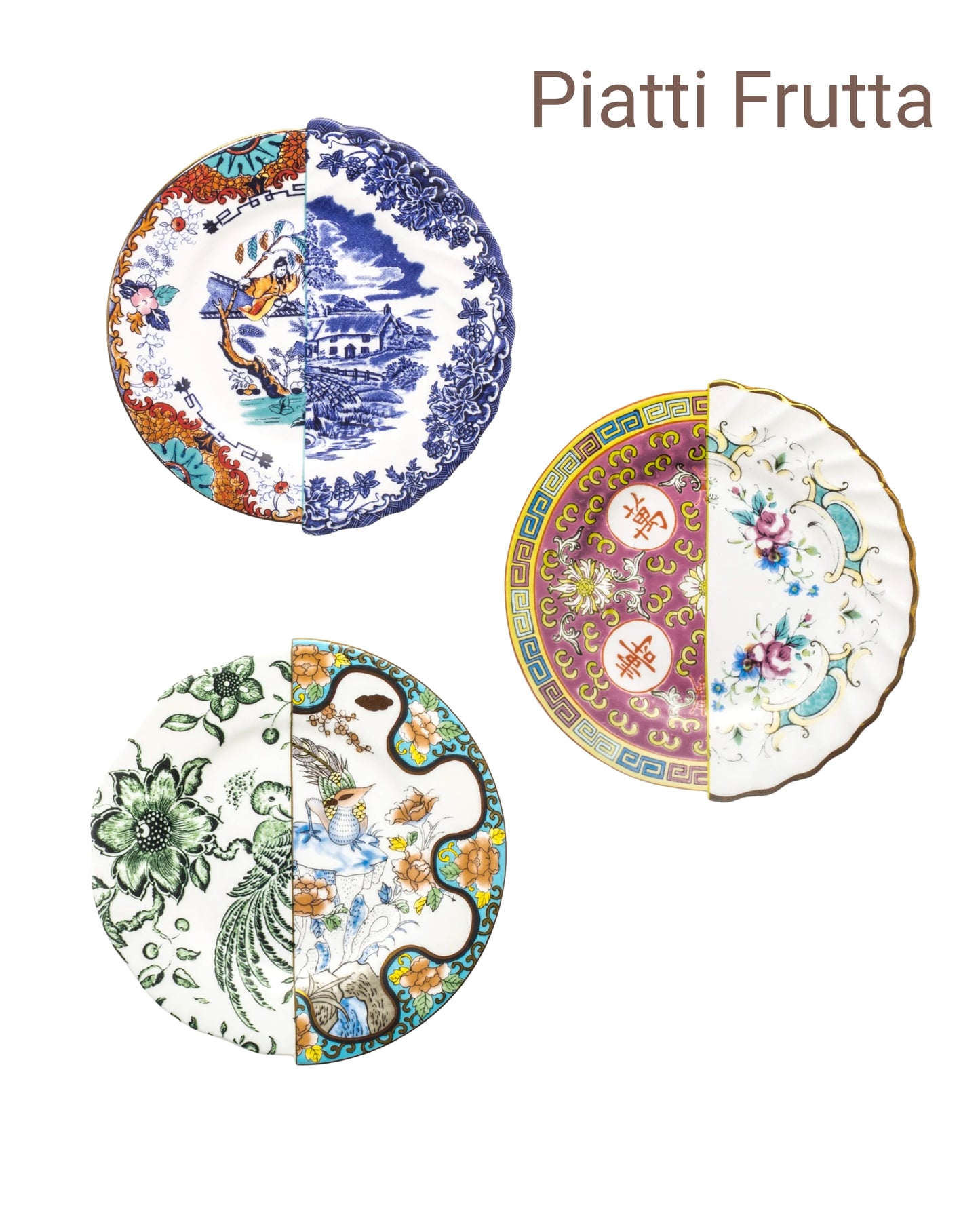 Seletti Hybrid Piatti Tavola - Set 18 pz | 6 Posti Tavola