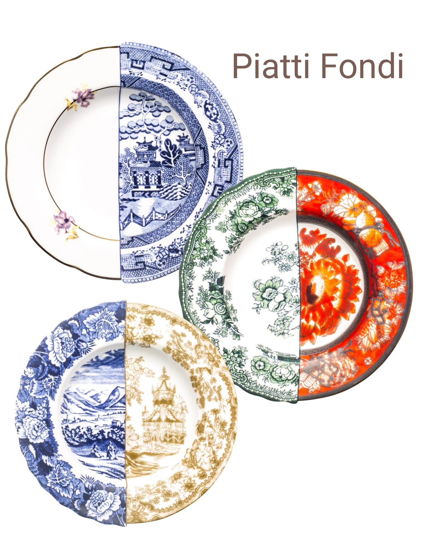 Seletti Hybrid Piatti Tavola - Set 18 pz | 6 Posti Tavola