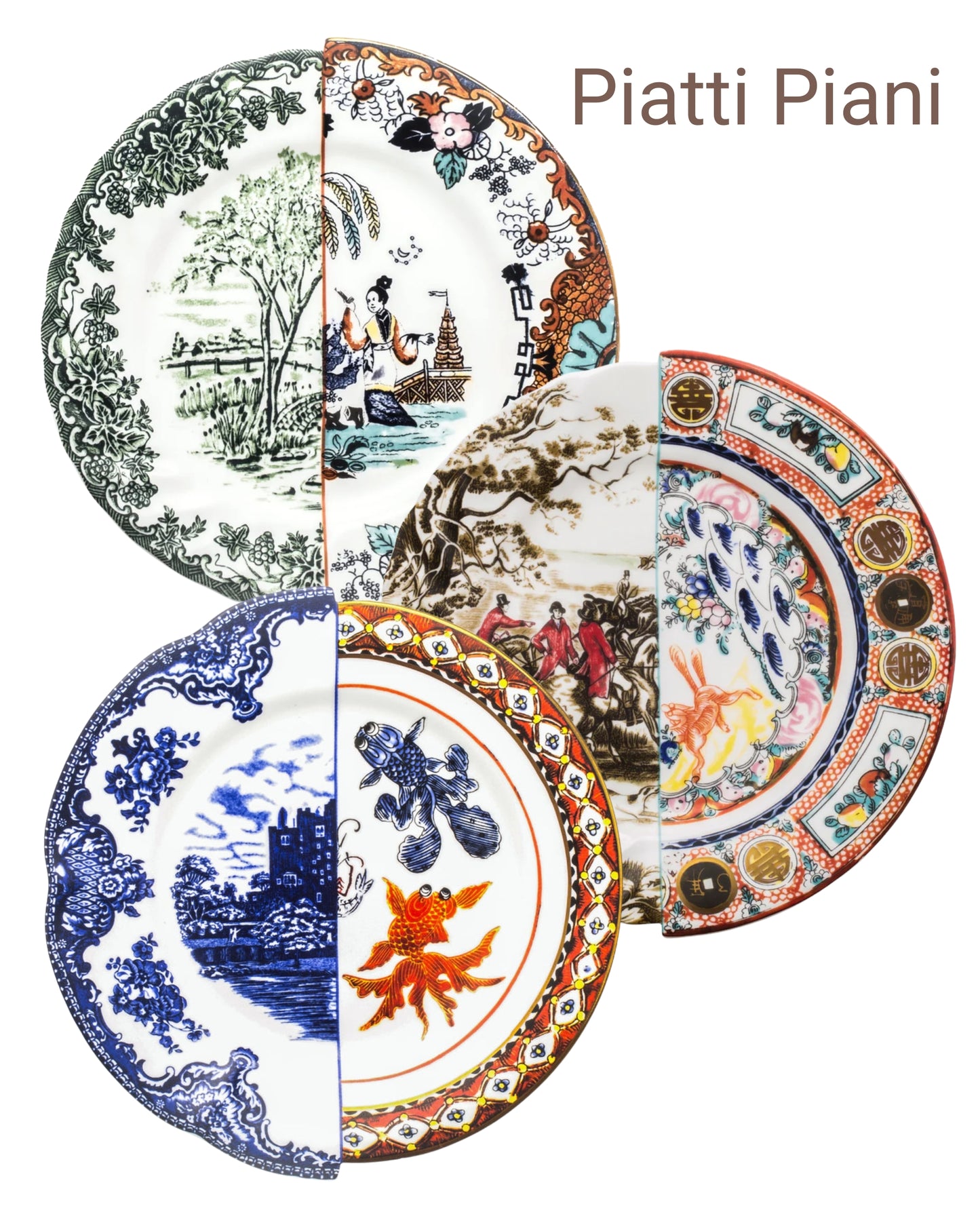 Seletti Hybrid Piatti Tavola - Set 18 pz | 6 Posti Tavola