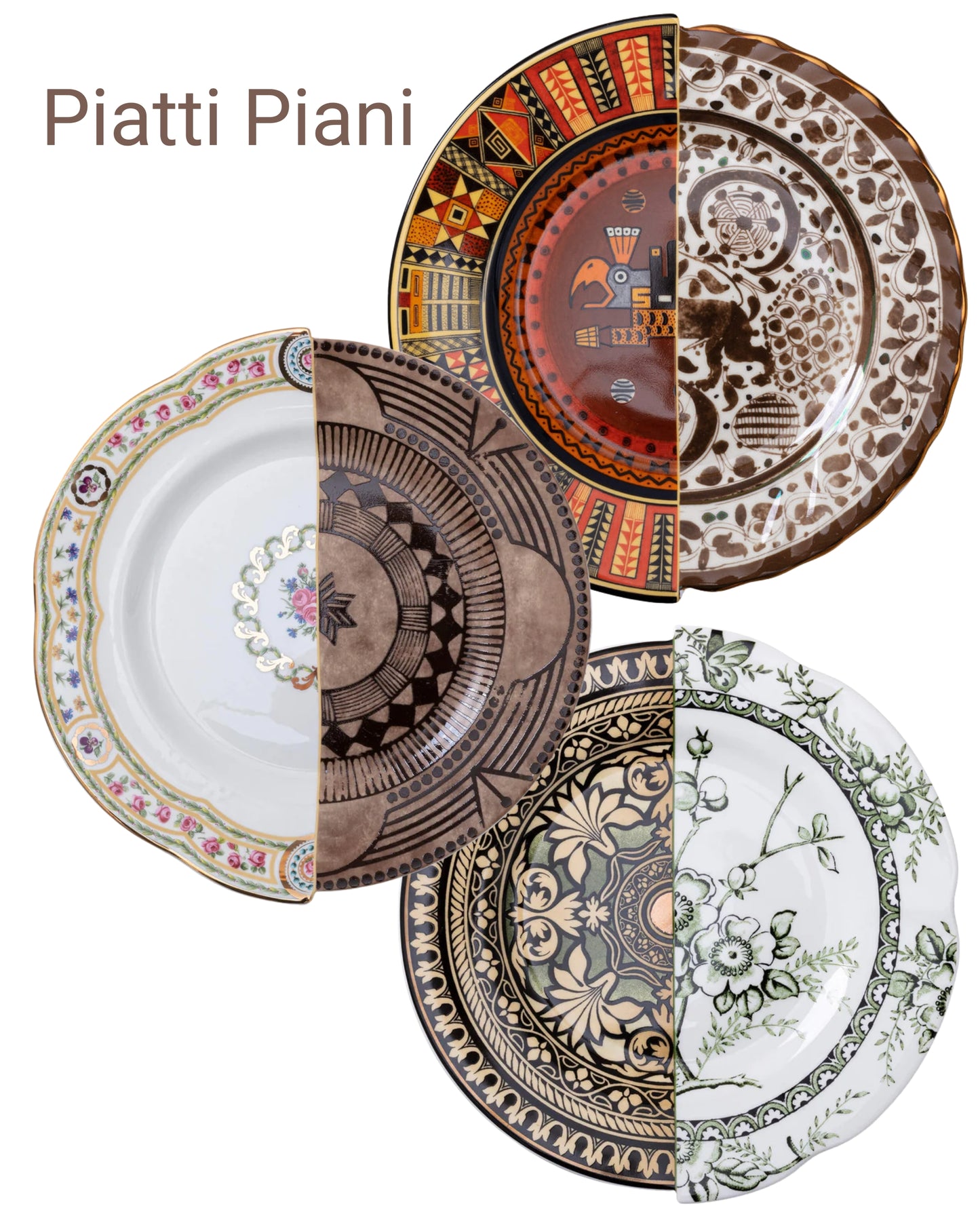 Seletti Hybrid Piatti Tavola - Set 18 pz | 6 Posti Tavola