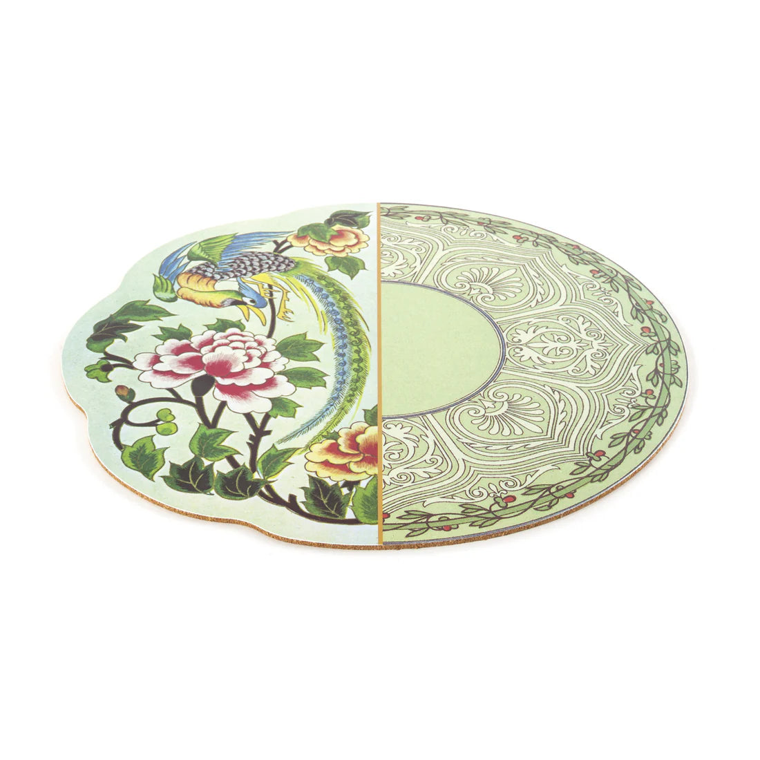 Tovaglietta Teodora Seletti Hybrid in prospettiva con decoro ornamentale