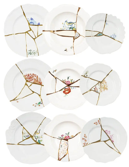 Seletti Kintsugi Piatti Tavola Set 18 pz - 6 posti tavola