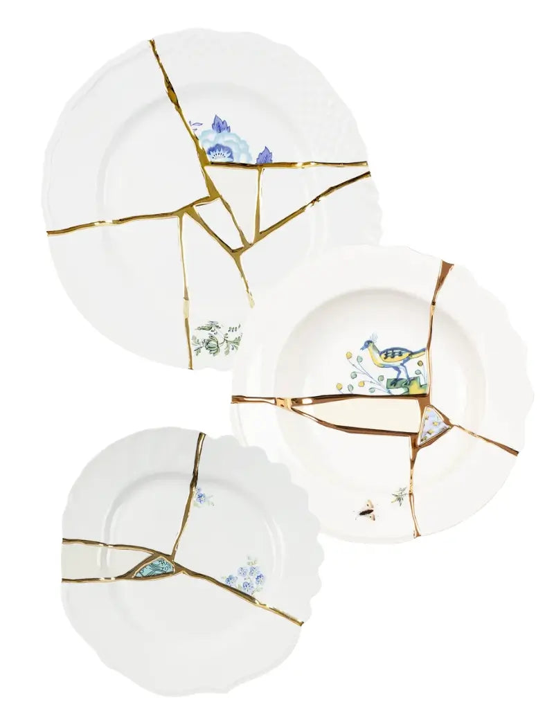 Seletti Kintsugi Piatti Tavola Set 18 pz - 6 posti tavola