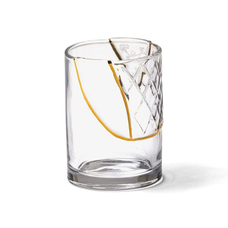 Seletti Kintsugi tumbler bicchiere basso