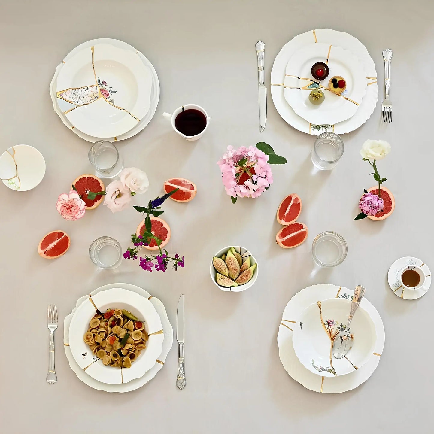 Seletti Kintsugi Piatti Tavola Set 18 pz - 6 posti tavola