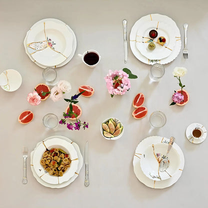 Seletti Kintsugi Piatti Tavola Set 18 pz - 6 posti tavola